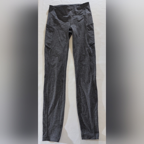 Lululemon Leggings With Pockets Size 4 Gray - Picture 1 of 8
